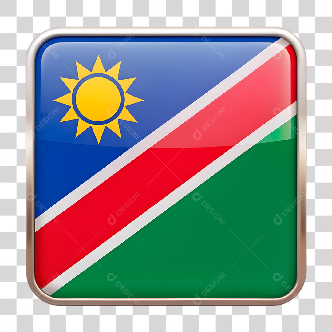 Bandeira da Namíbia PNG Transparente