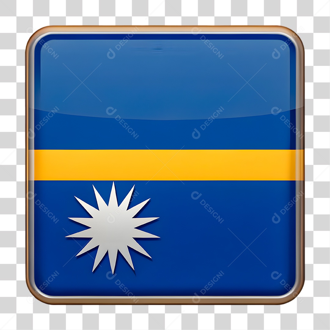 Bandeira de Nauru PNG Transparente