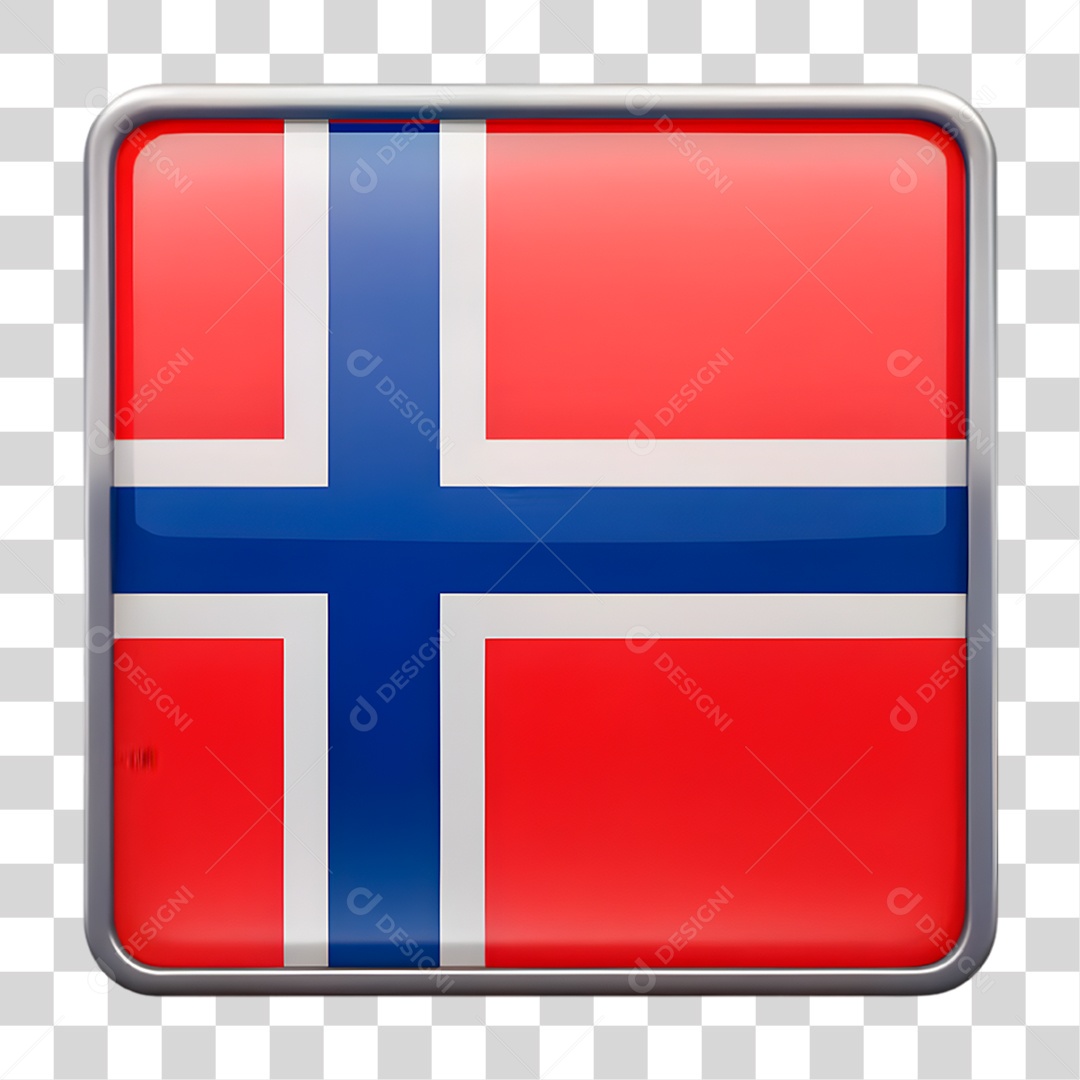 Bandeira da Noruega PNG Transparente