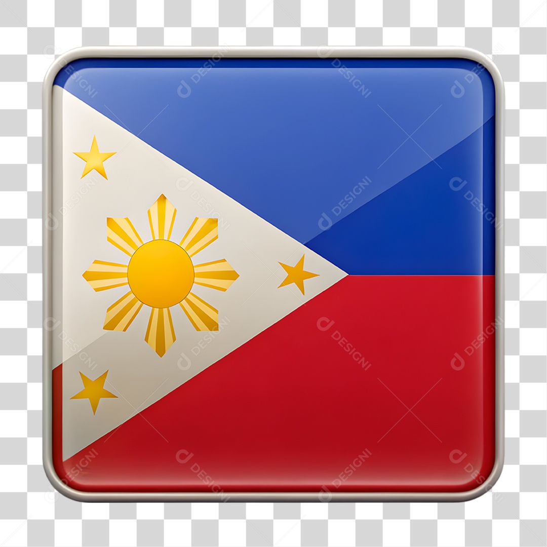 Bandeira das Filipinas PNG Transparente