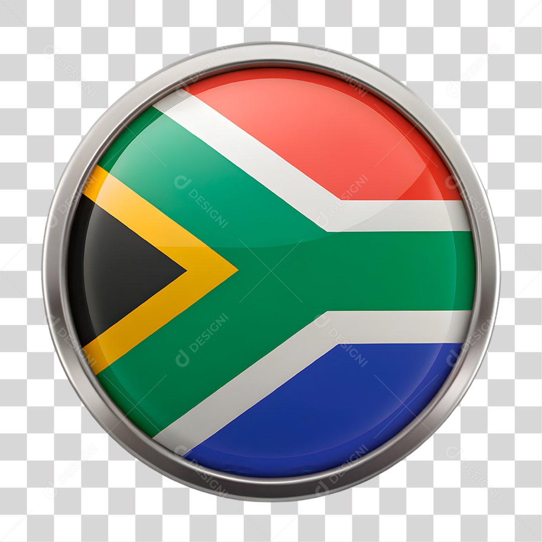 Bandeira África do Sul PNG Transparente