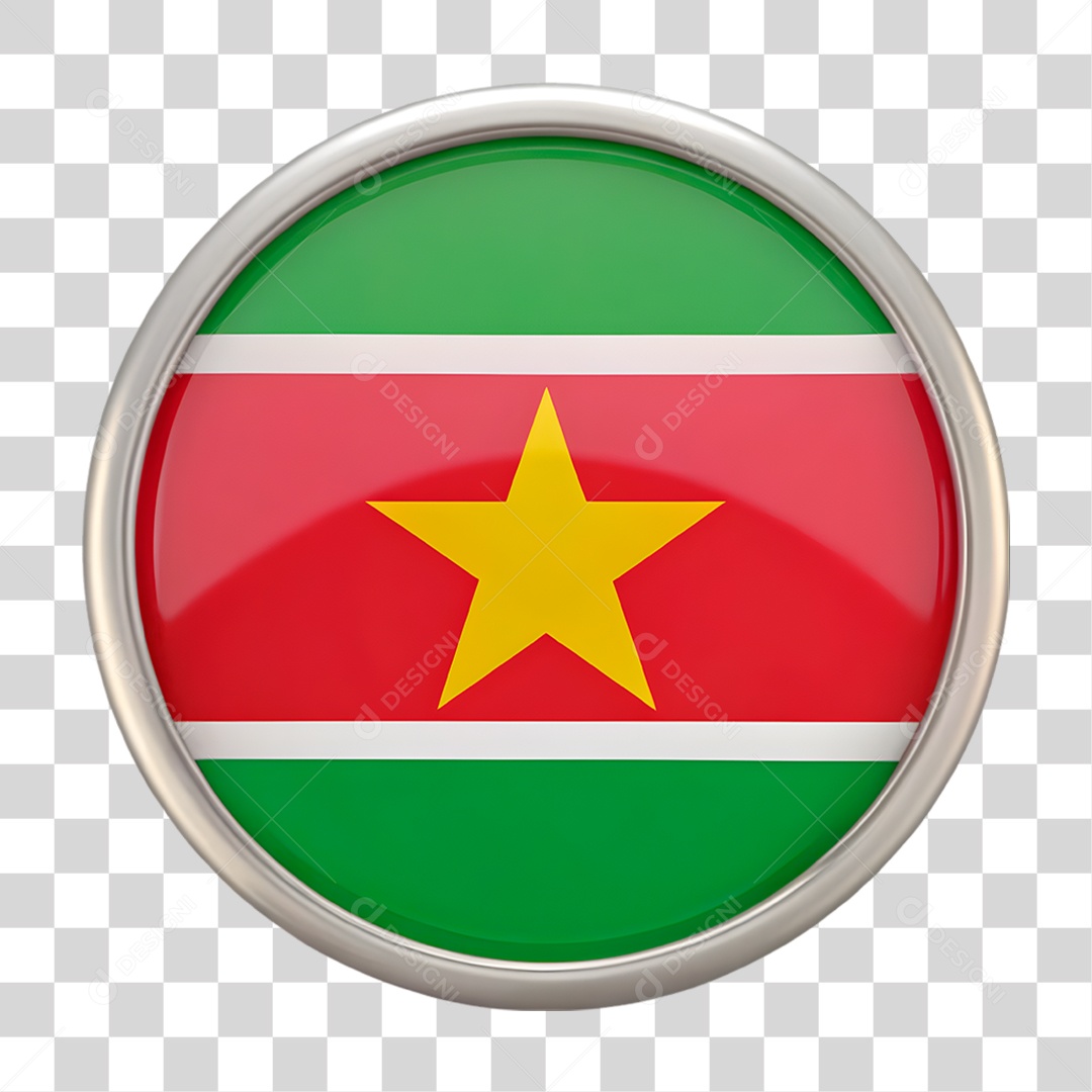 Bandeira Suriname PNG Transparente