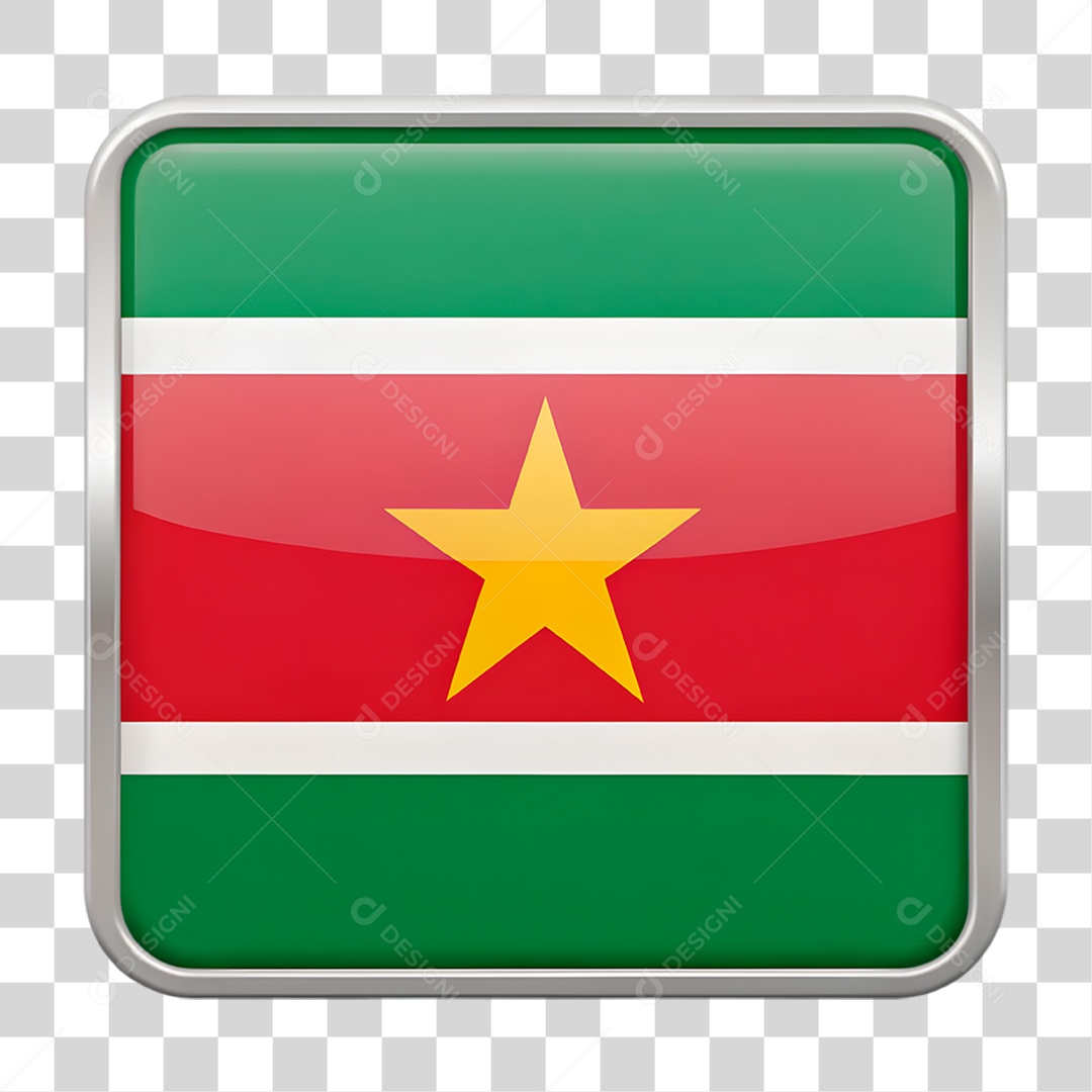 Bandeira do Suriname PNG Transparente