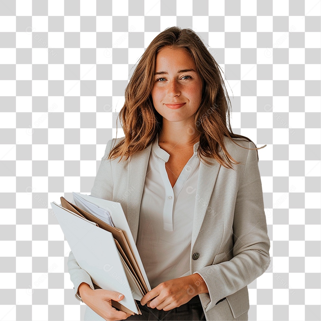 Jovem Empresária PNG Transparente