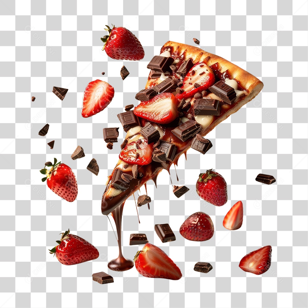 Fatia de Pizza Vários Sabores PNG Transparente