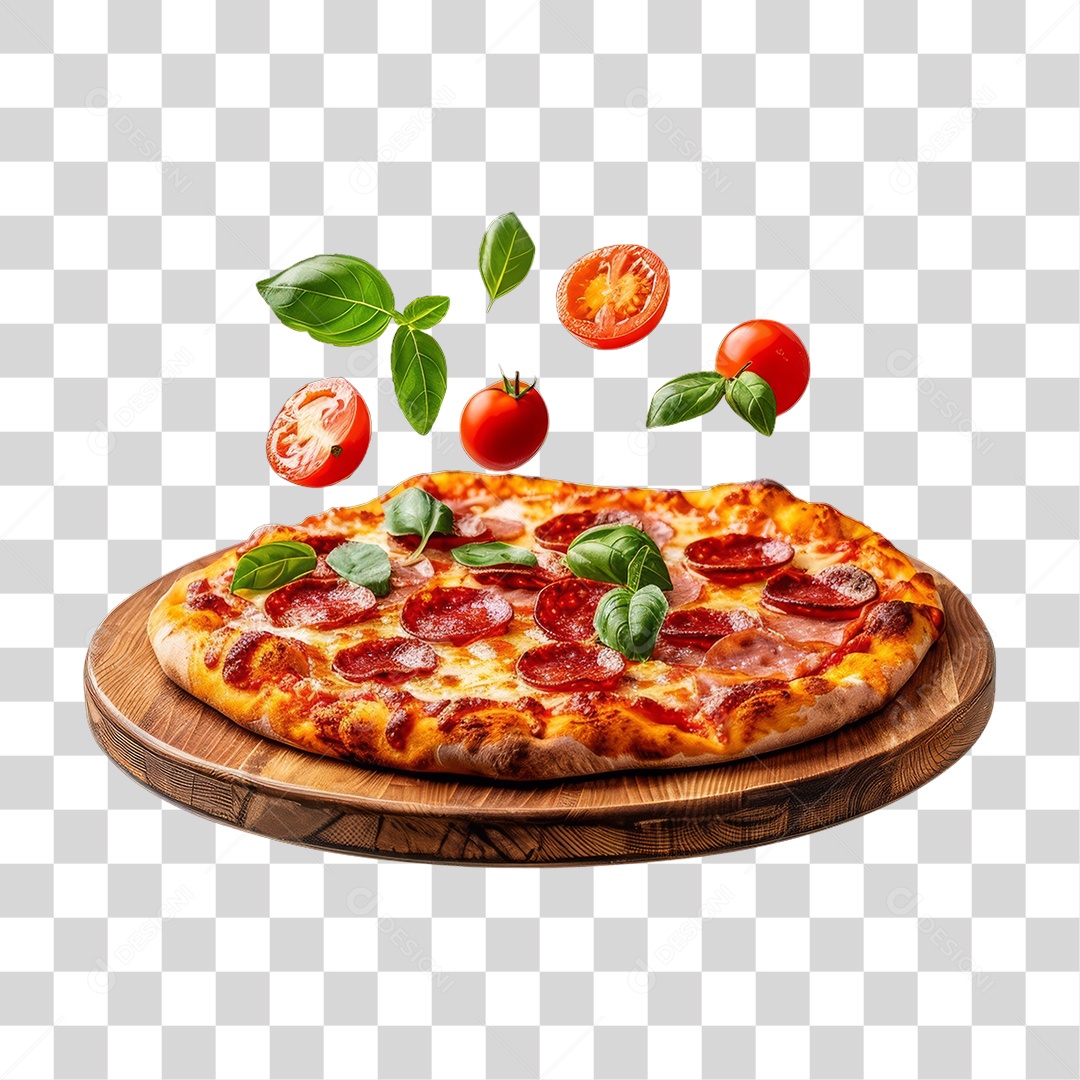 Pizza Vários Sabores PNG Transparente