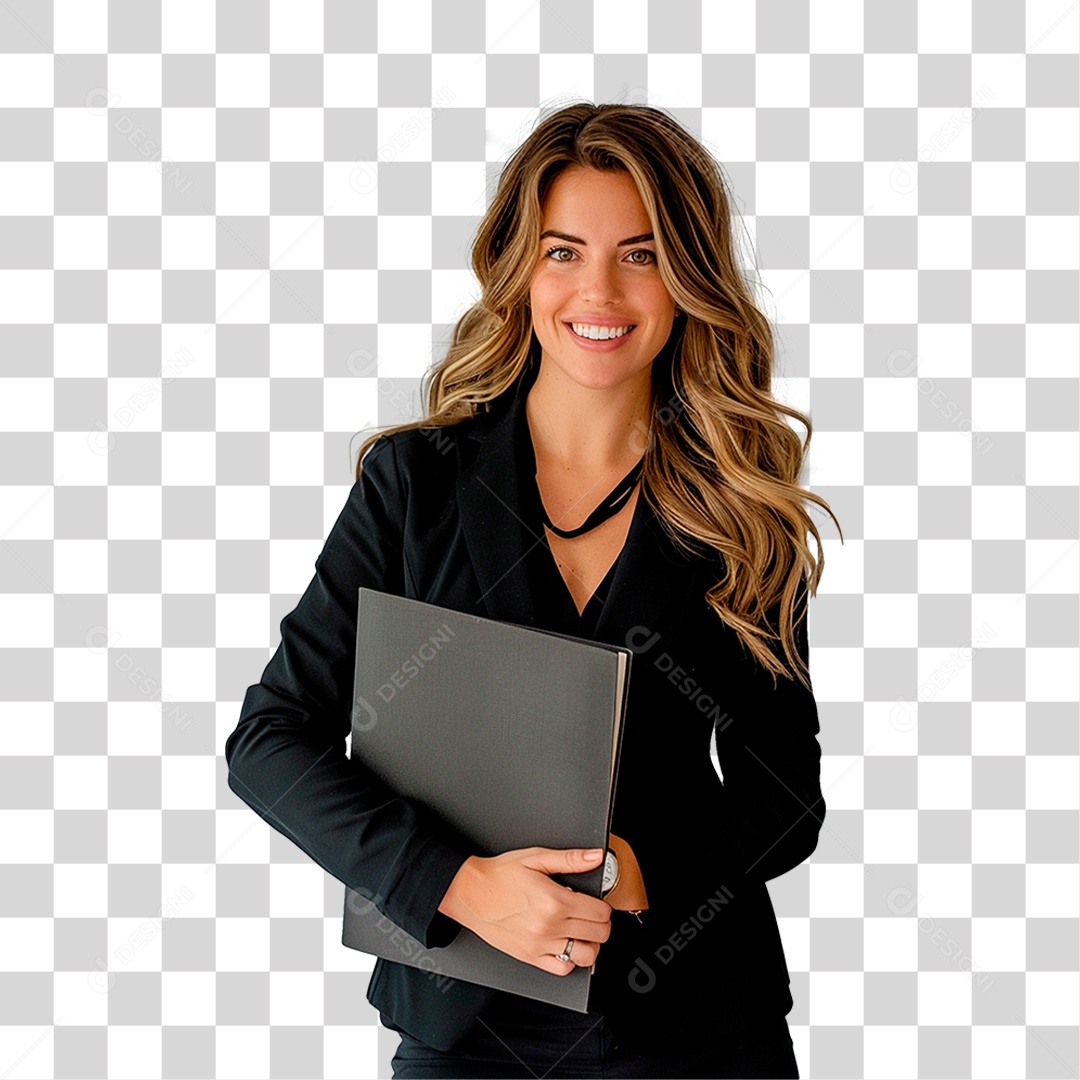 Jovem Empresária PNG Transparente