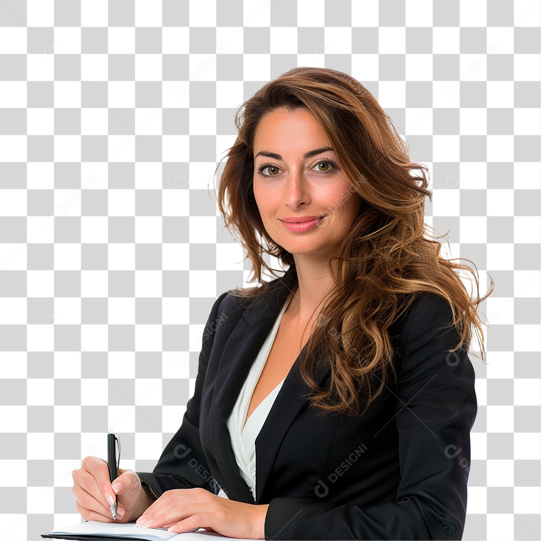 Jovem Empresária PNG Transparente