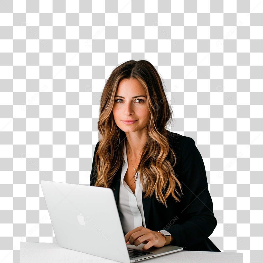 Jovem Empresária PNG Transparente