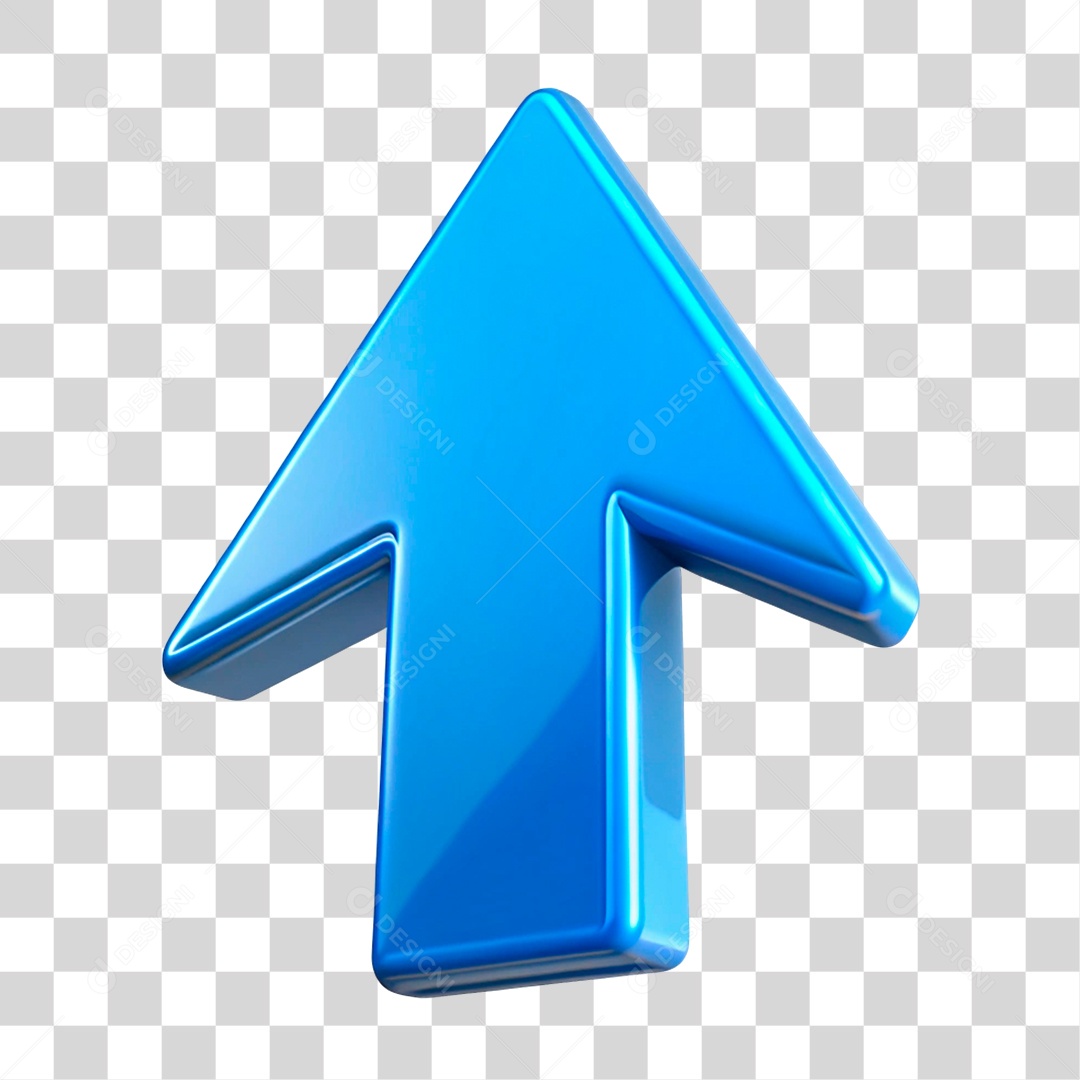 Ícone 3D de Seta PNG Transparente