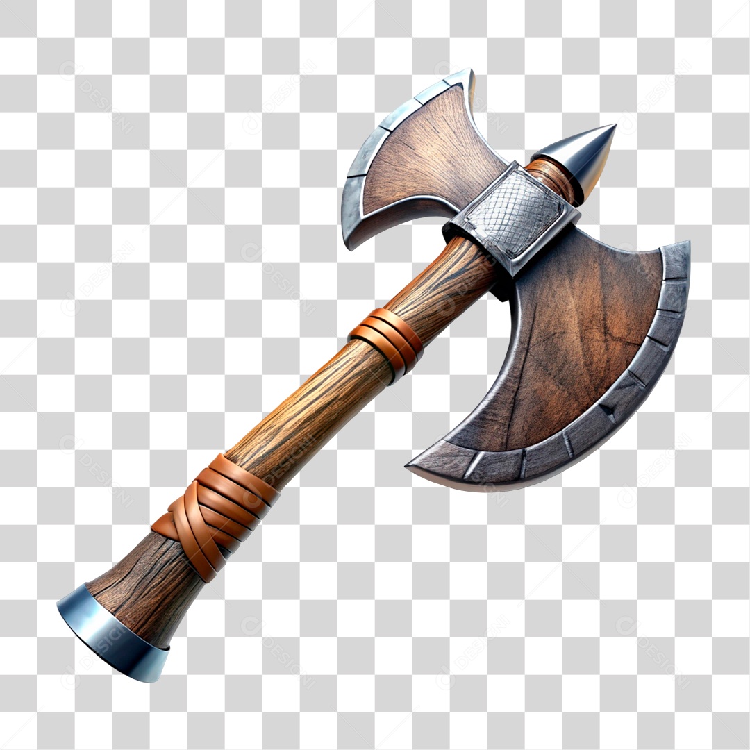 Machado 3D PNG Transparente