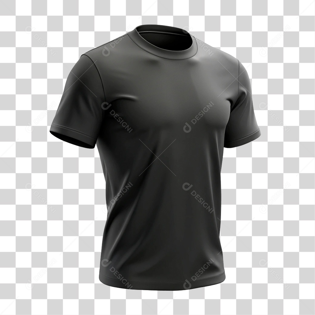 Camiseta Preta PNG Transparente