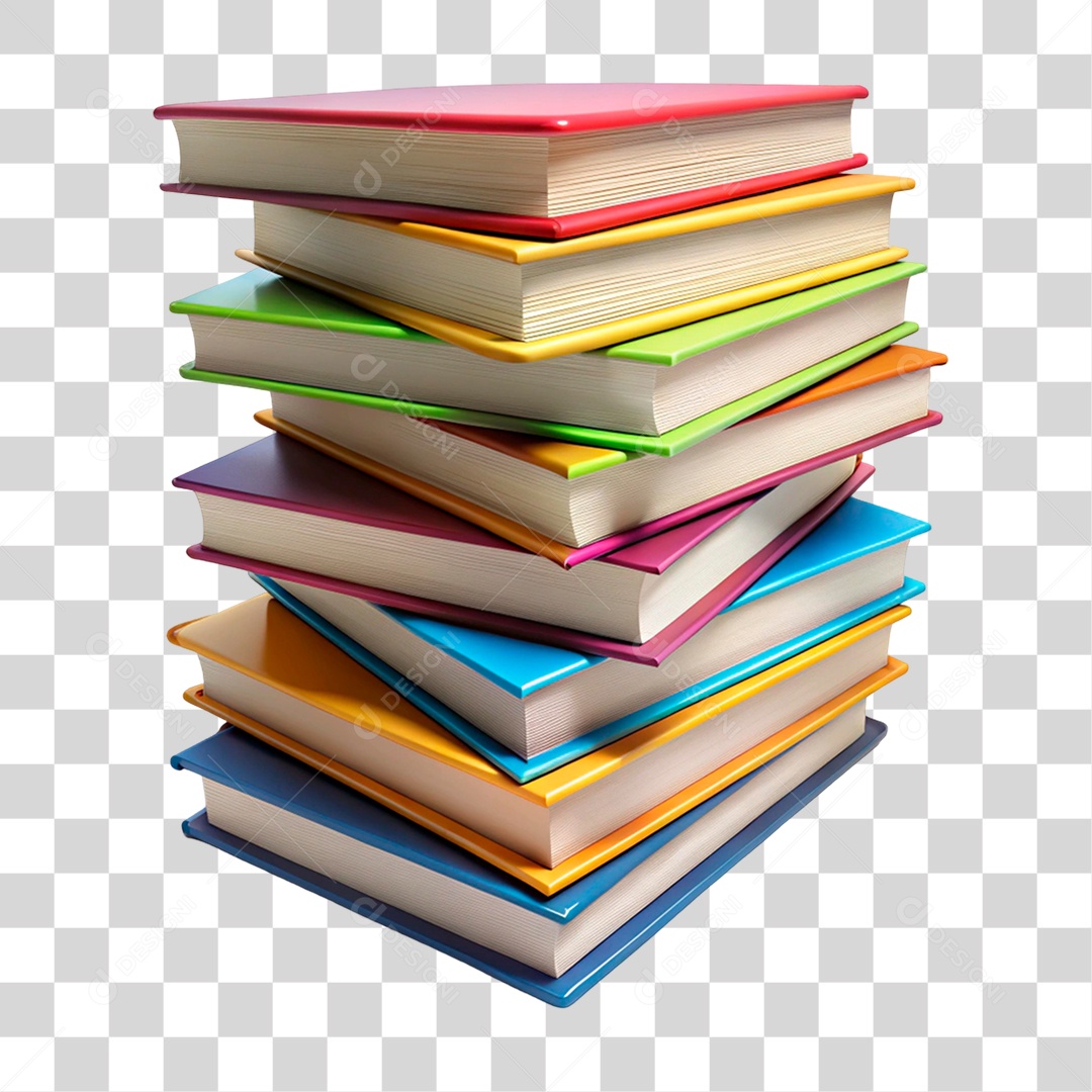 Pilha de Livros PNG Transparente