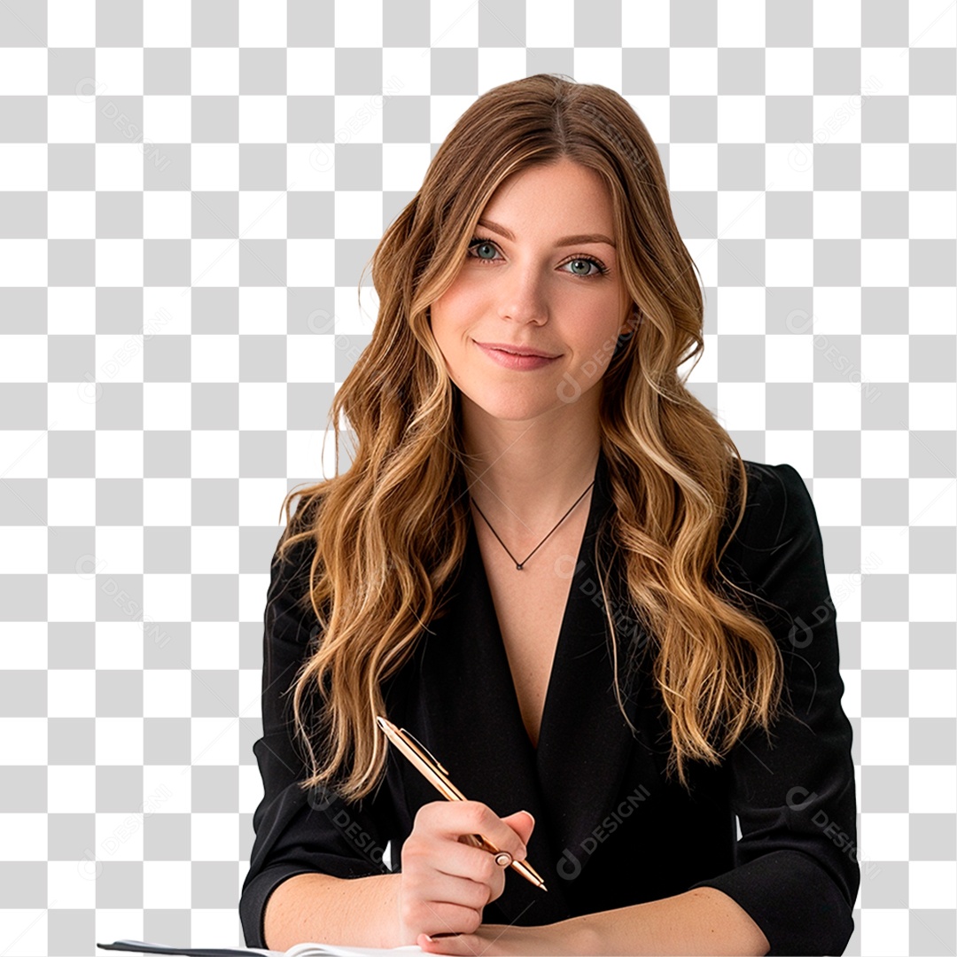 Jovem Empresária PNG Transparente