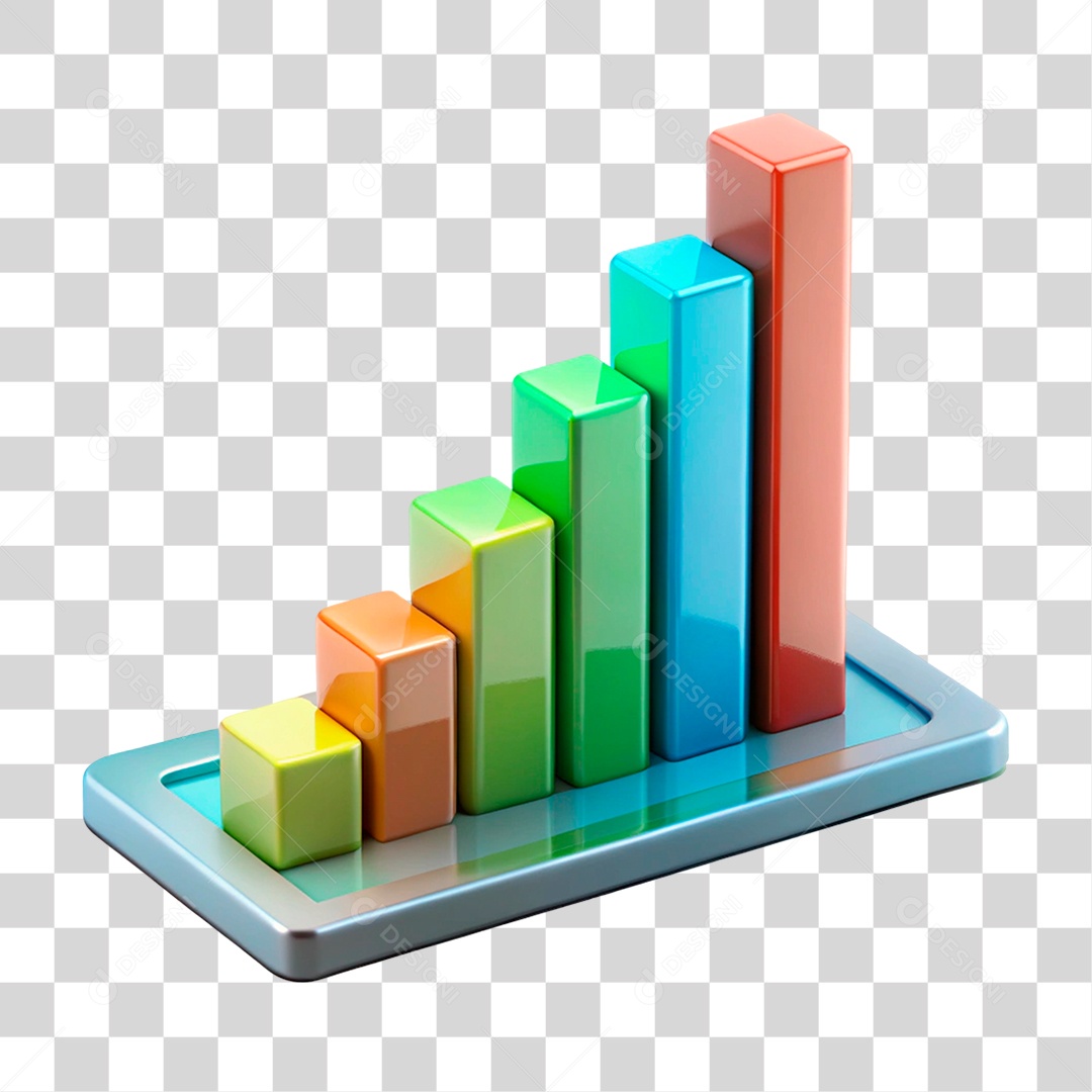 Gráfico de Barras PNG Transparente