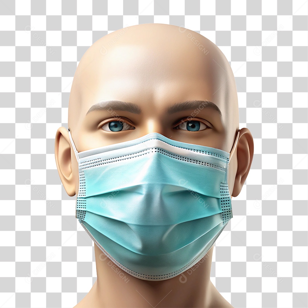 Máscara Médica PNG Transparente