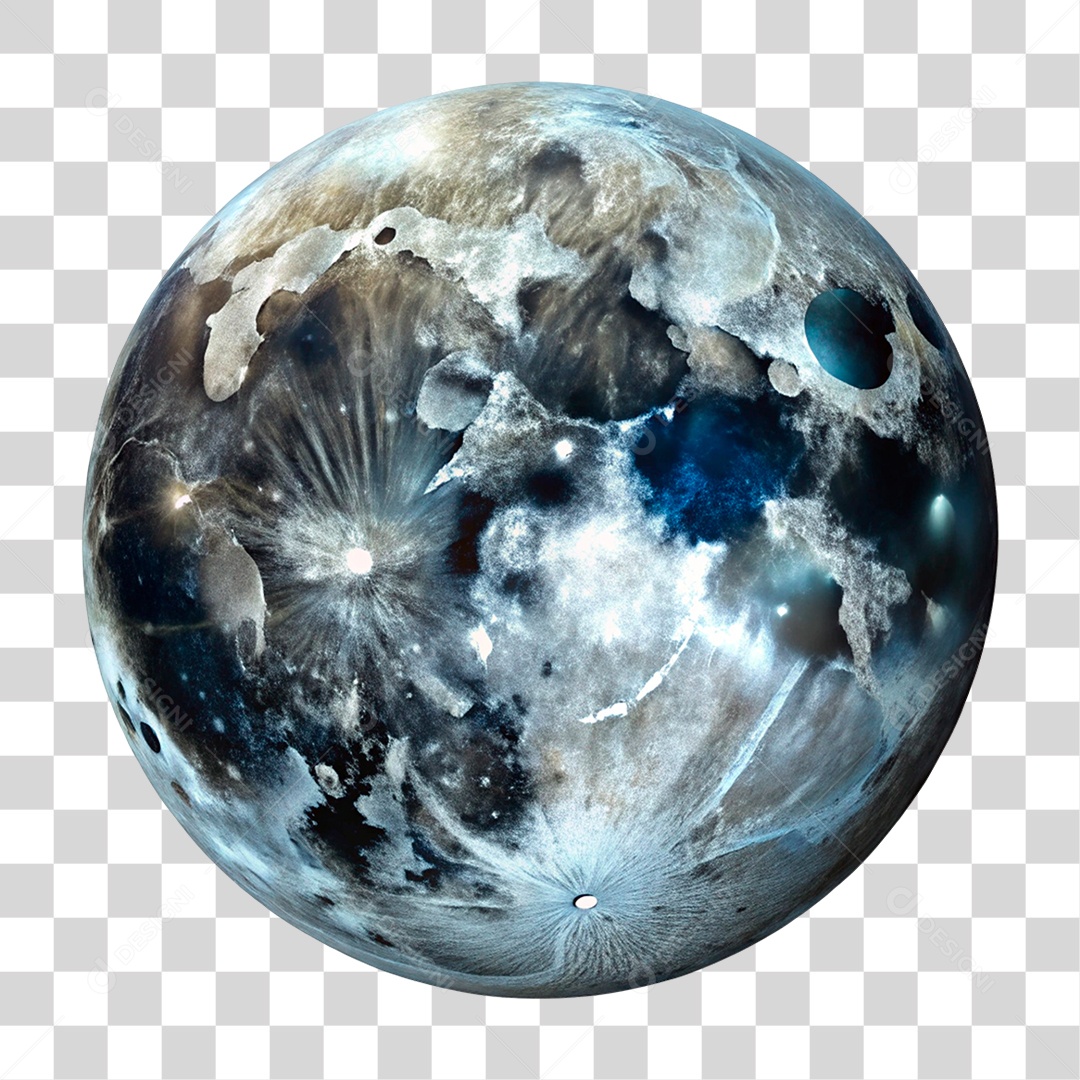 Lua Planeta PNG Transparente