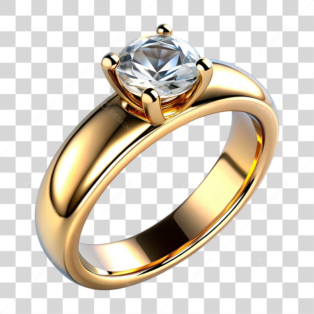 Anel Ouro PNG Transparente