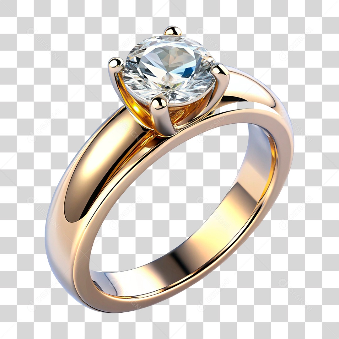 Anel de Ouro PNG Transparente