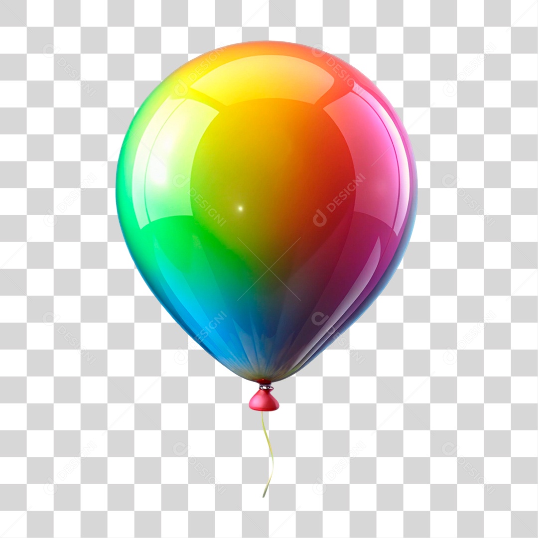 Balão Colorido PNG Transparente