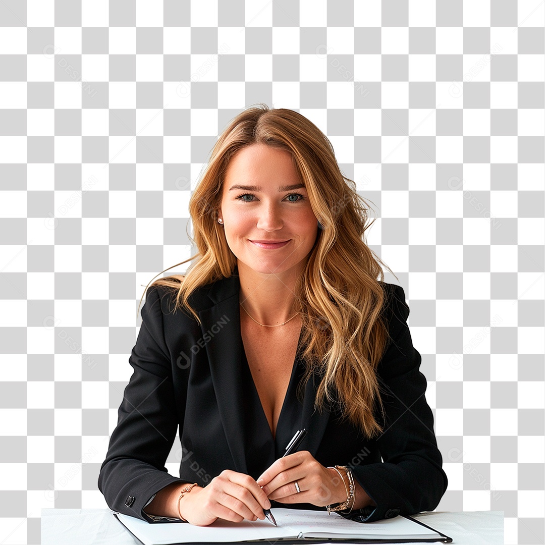 Jovem Empresária PNG Transparente