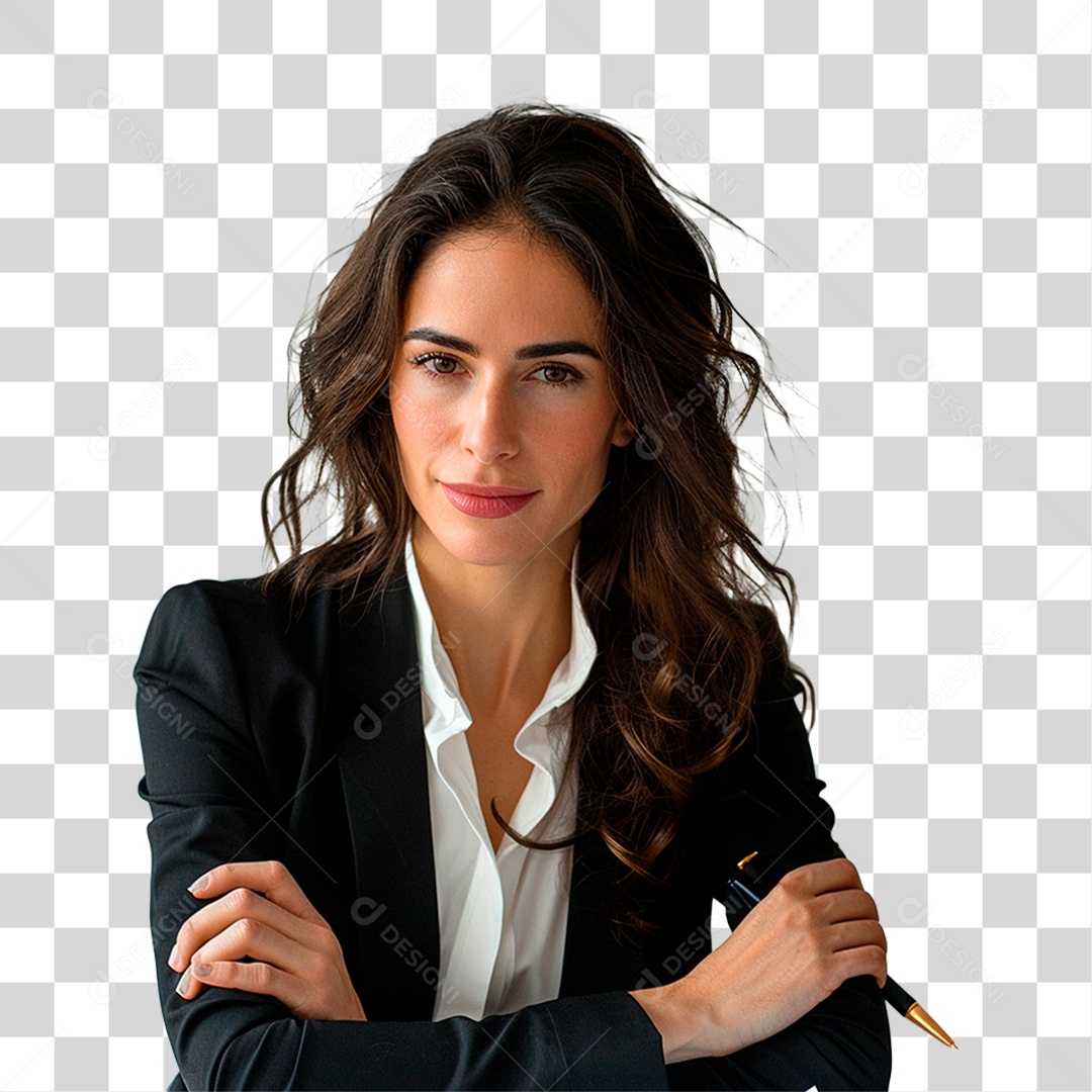 Jovem Empresária PNG Transparente