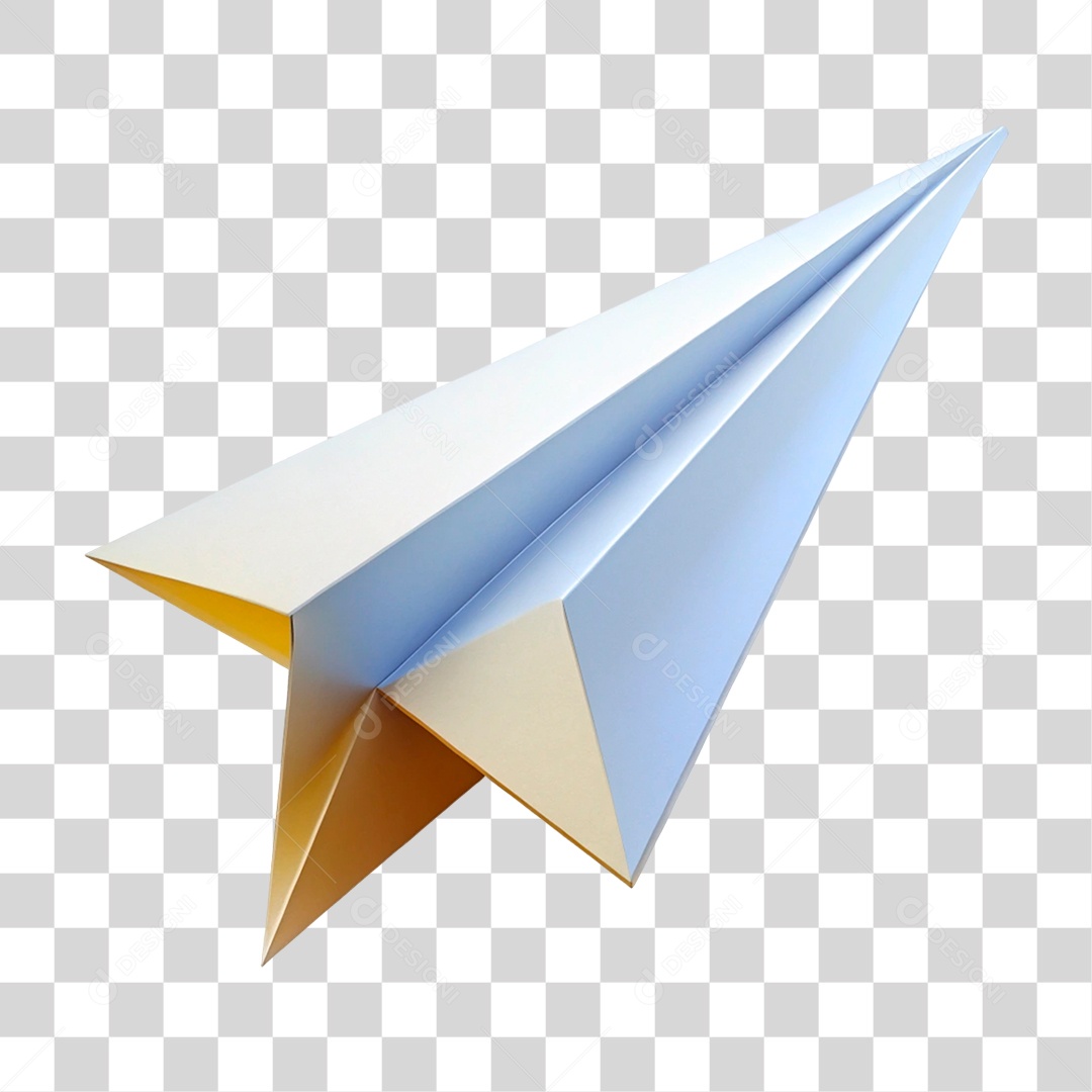 Avião de Papel PNG Transparente