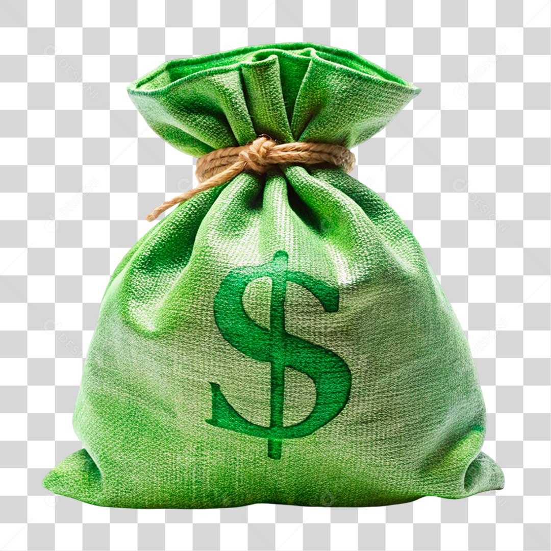 Saco de Dinheiro PNG Transparente