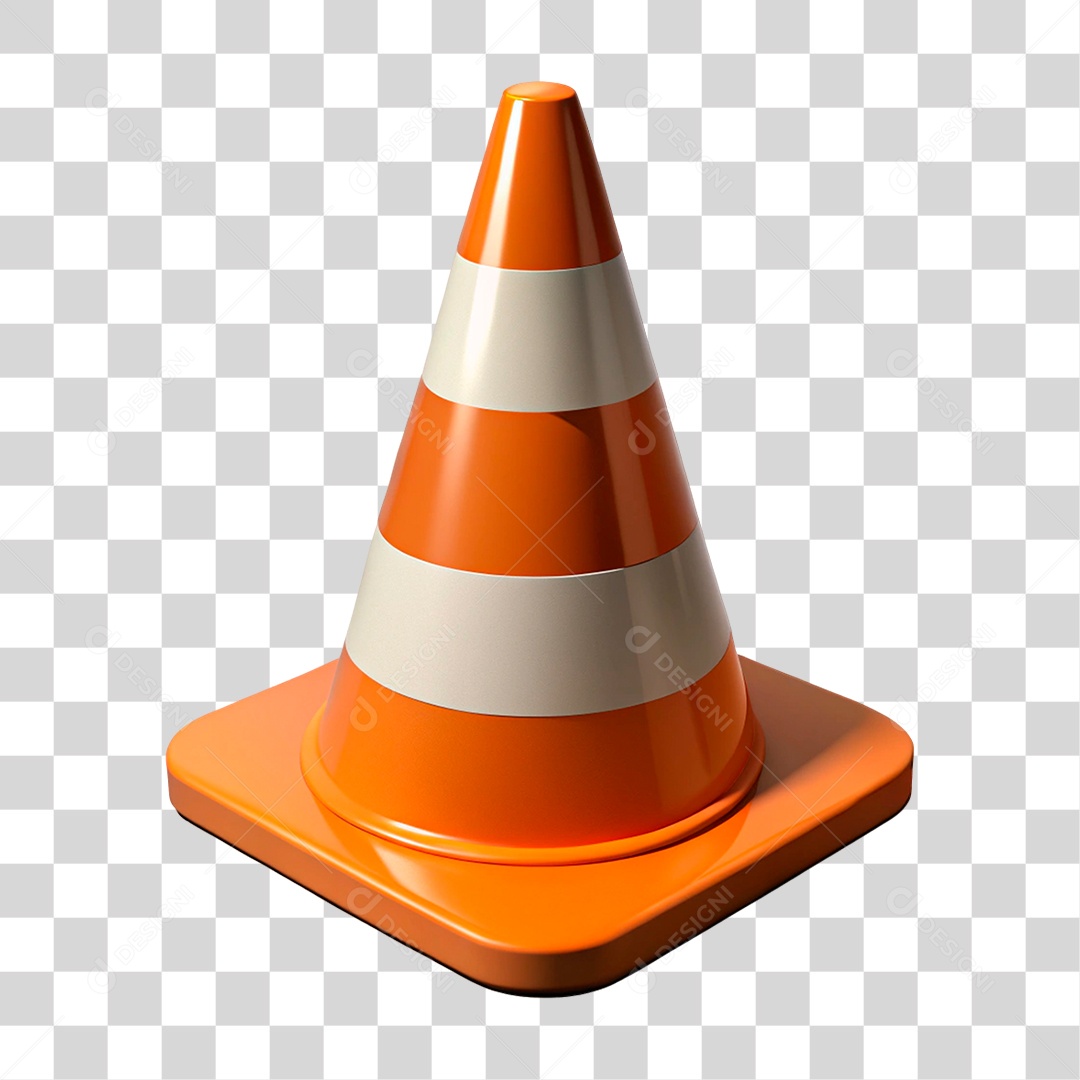 Cone de Trânsito PNG Transparente