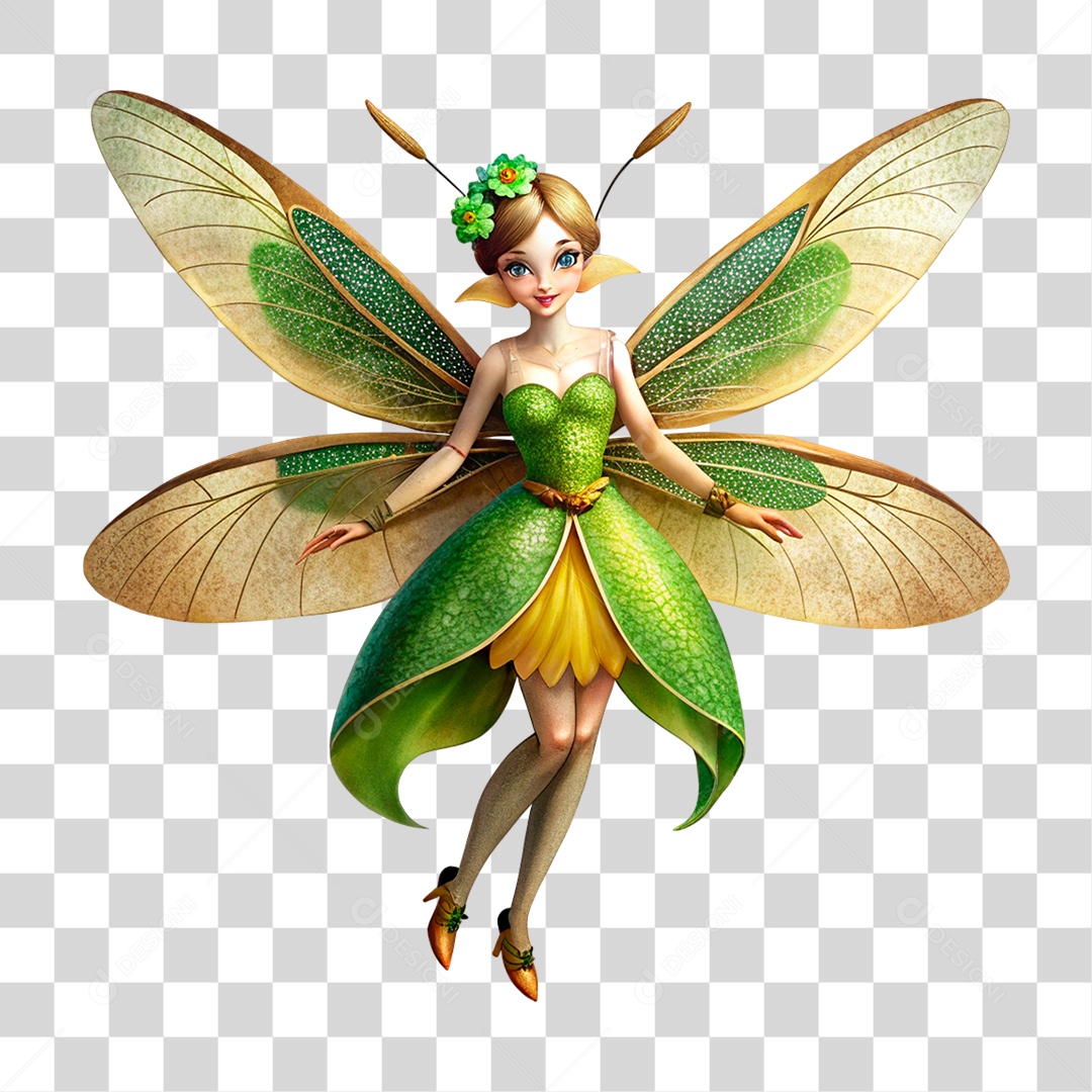 Fada Loira PNG Transparente