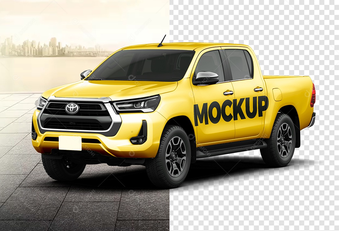 Mockup de Caminhonete PSD Editável