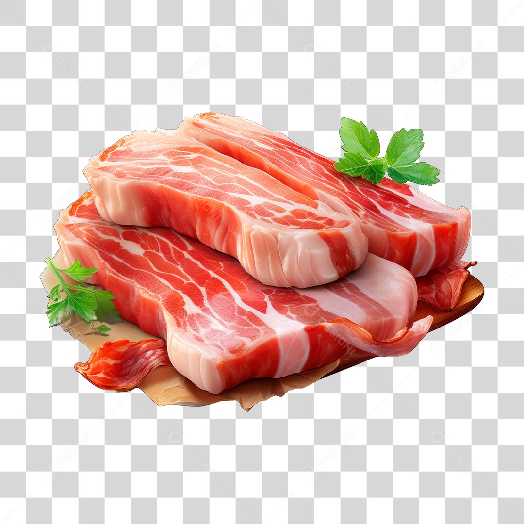 Pedaço de Bacon PNG Transparente