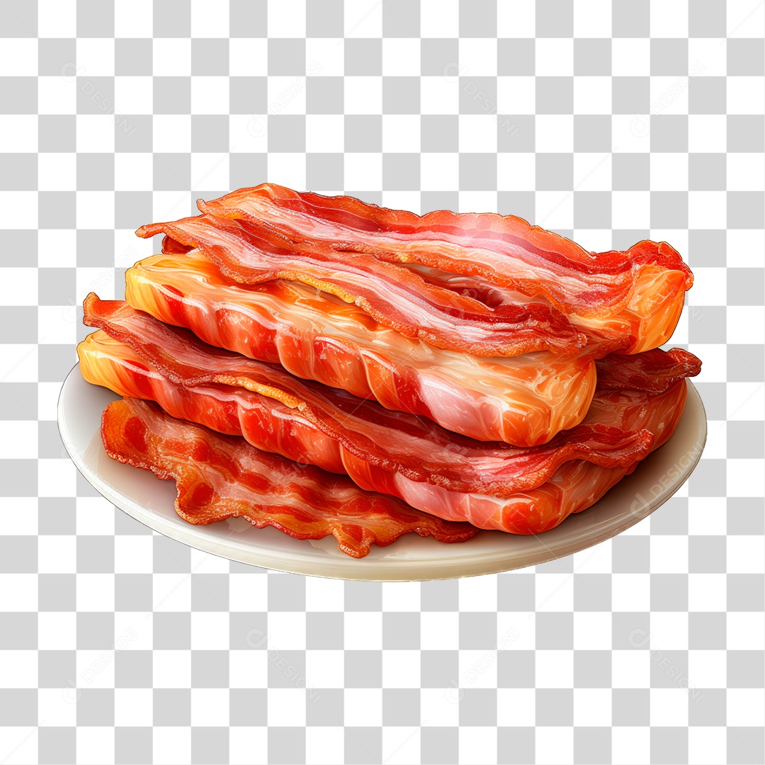Pedaço de Bacon PNG Transparente