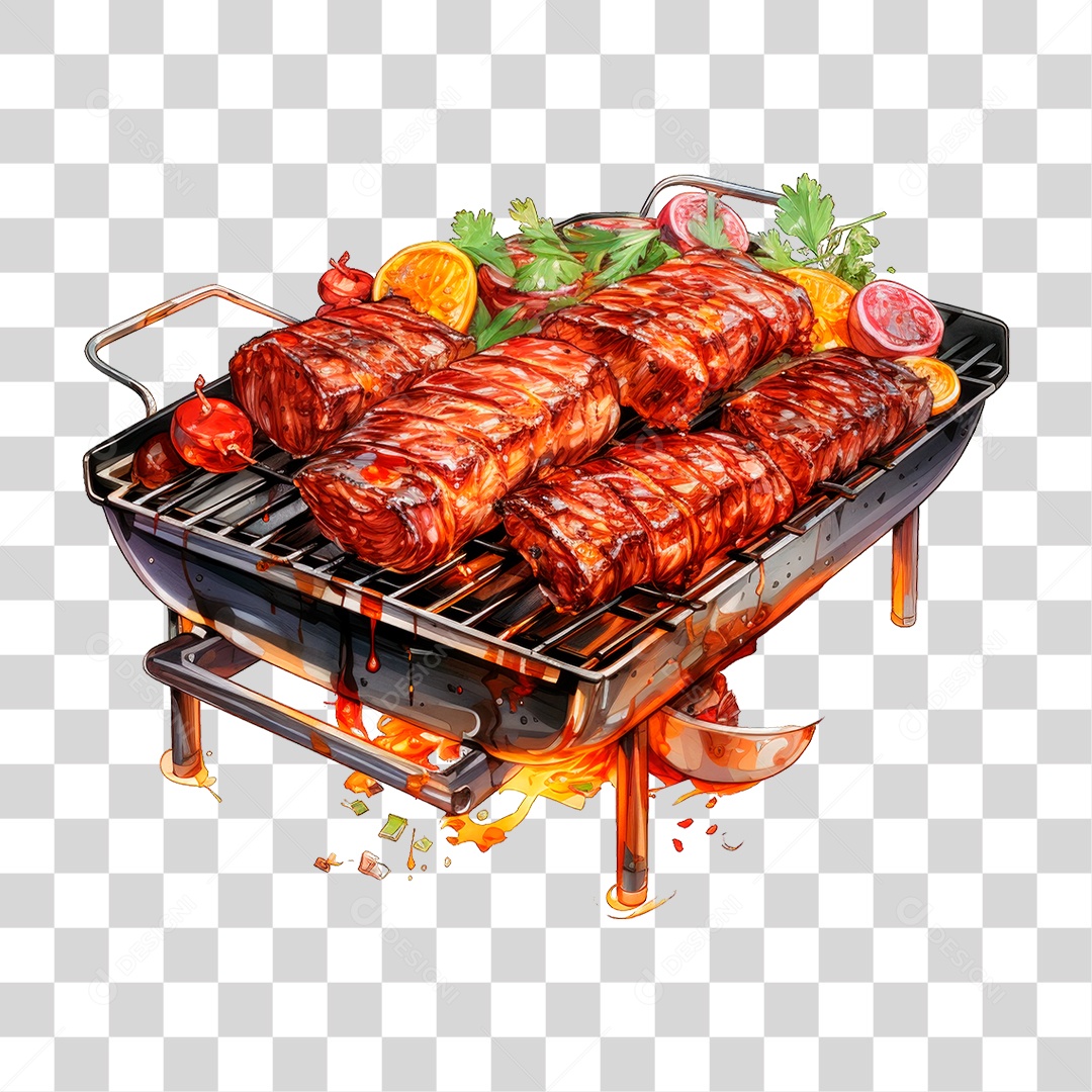 Carne Assando PNG Transparente