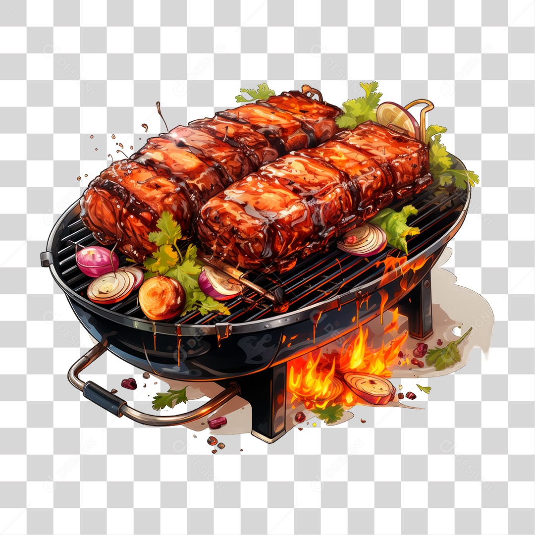 Carne Assando PNG Transparente