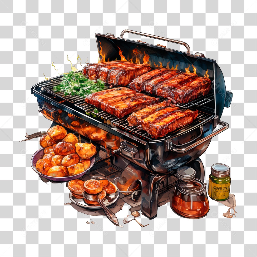 Carne Assando PNG Transparente
