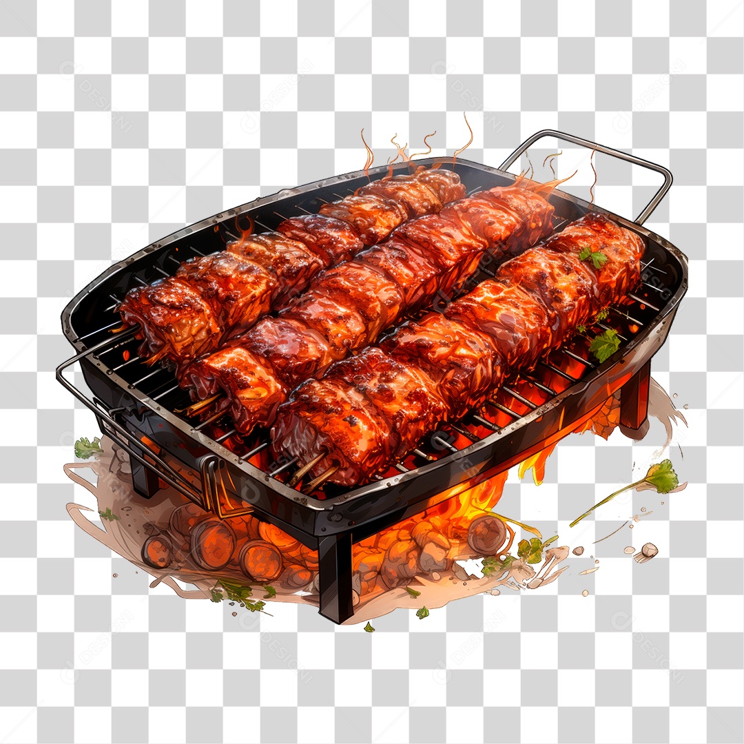 Carne Assando PNG Transparente