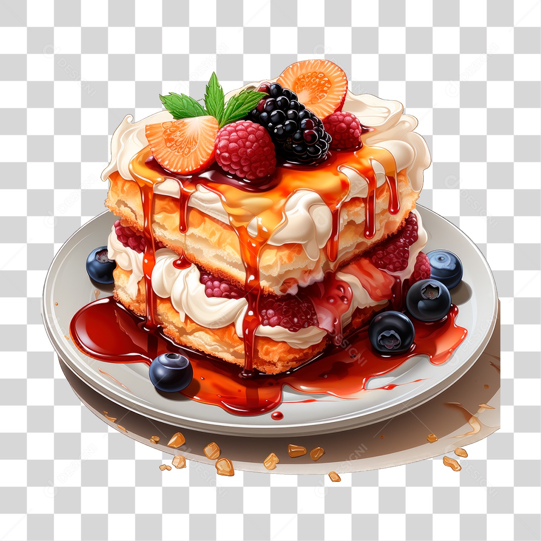 Bolo de Camadas PNG Transparente