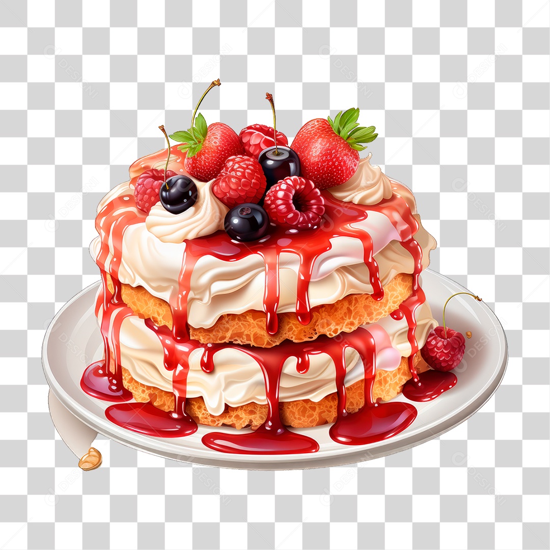 Bolo de Camadas PNG Transparente