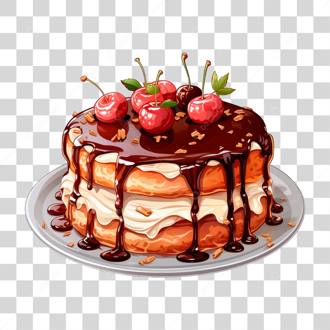 Bolo de Camadas PNG Transparente