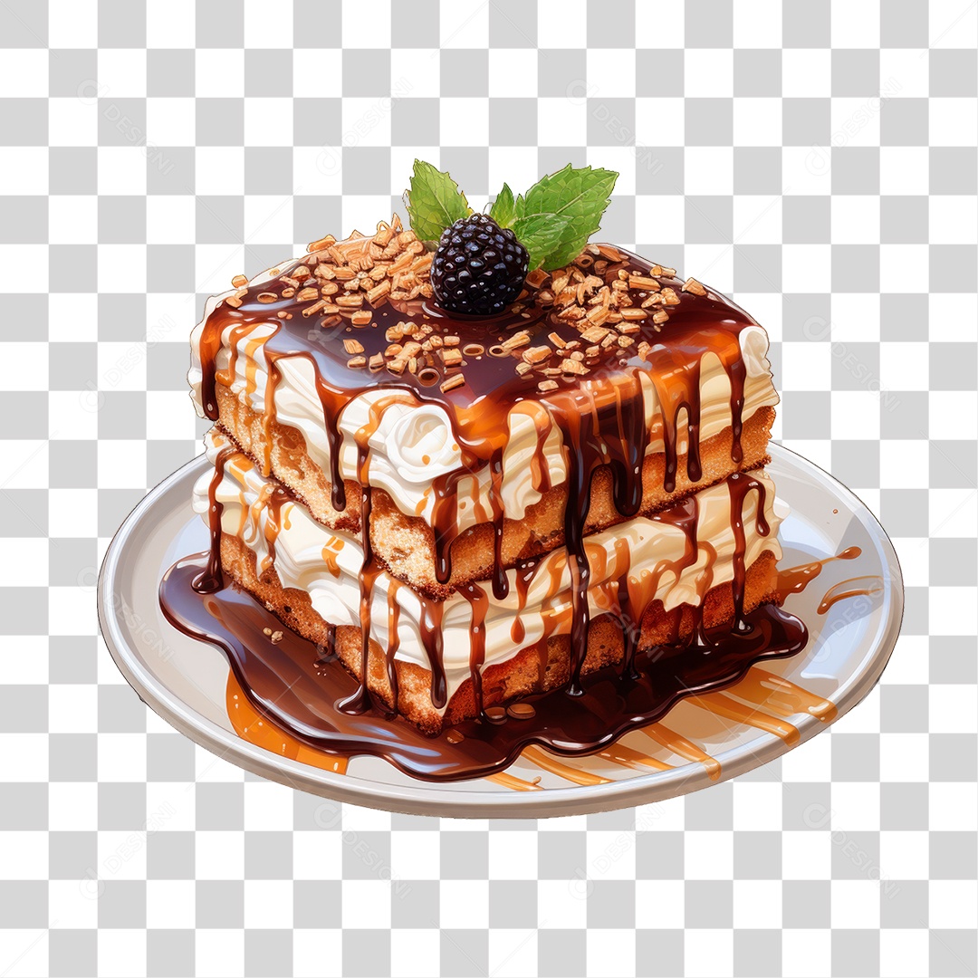 Bolo de Camadas PNG Transparente