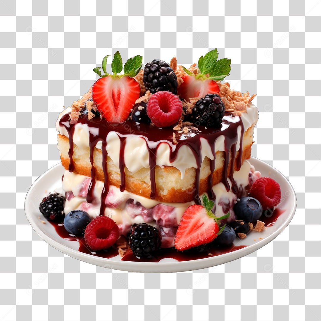 Bolo de Camadas PNG Transparente