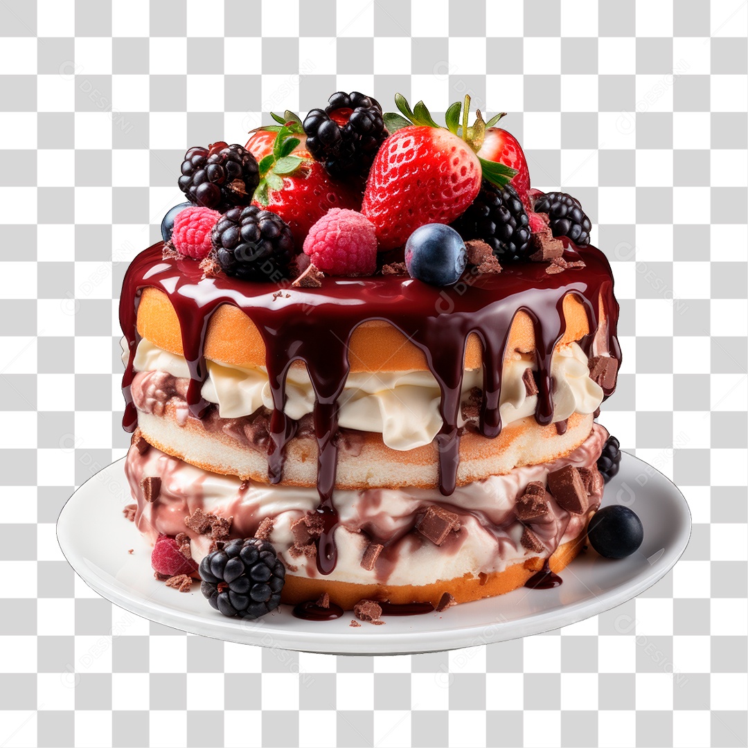 Bolo de Camadas PNG Transparente