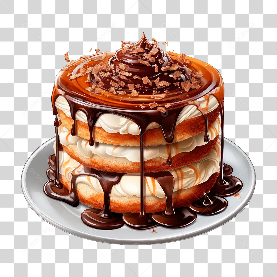 Bolo de Camadas PNG Transparente