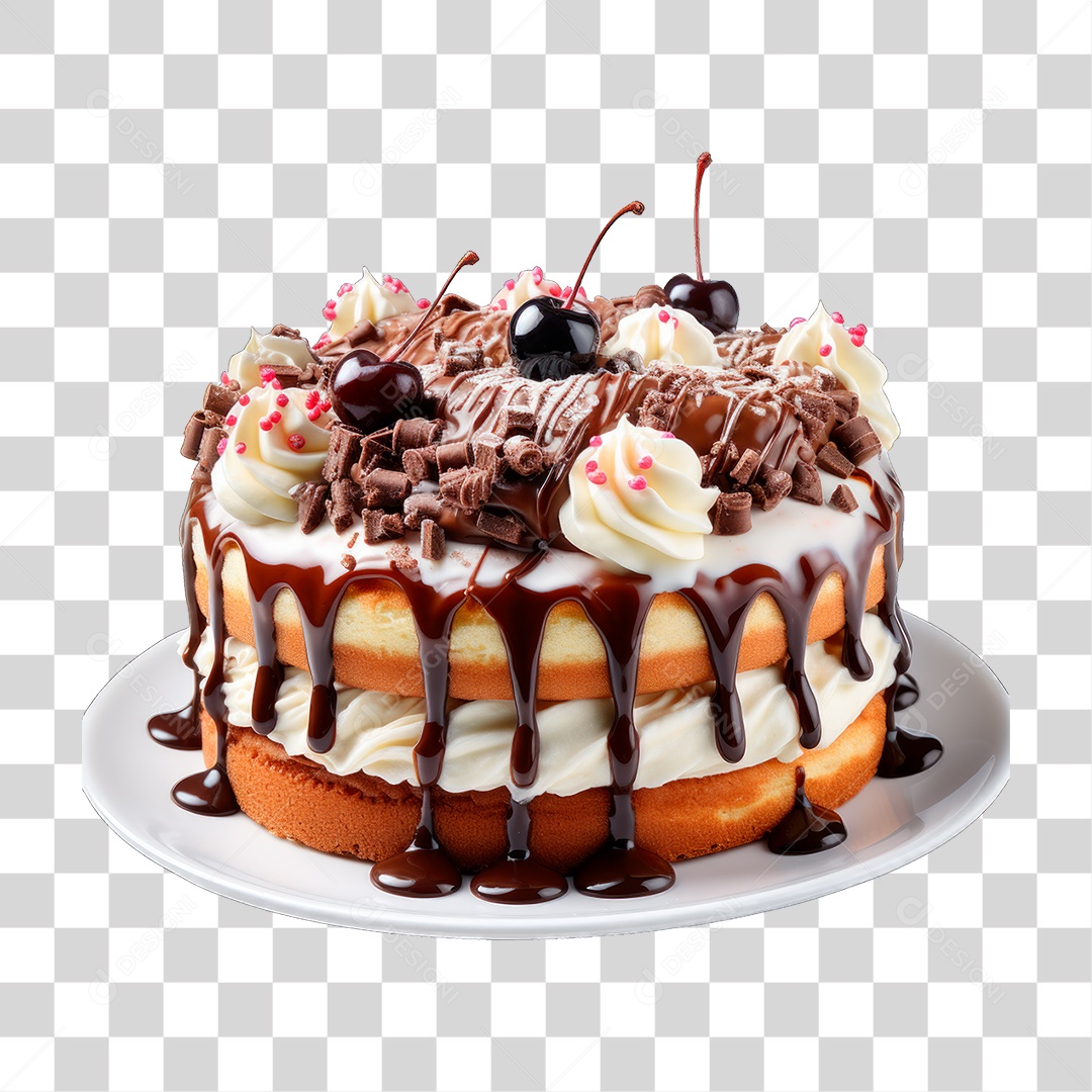 Bolo de Camadas PNG Transparente