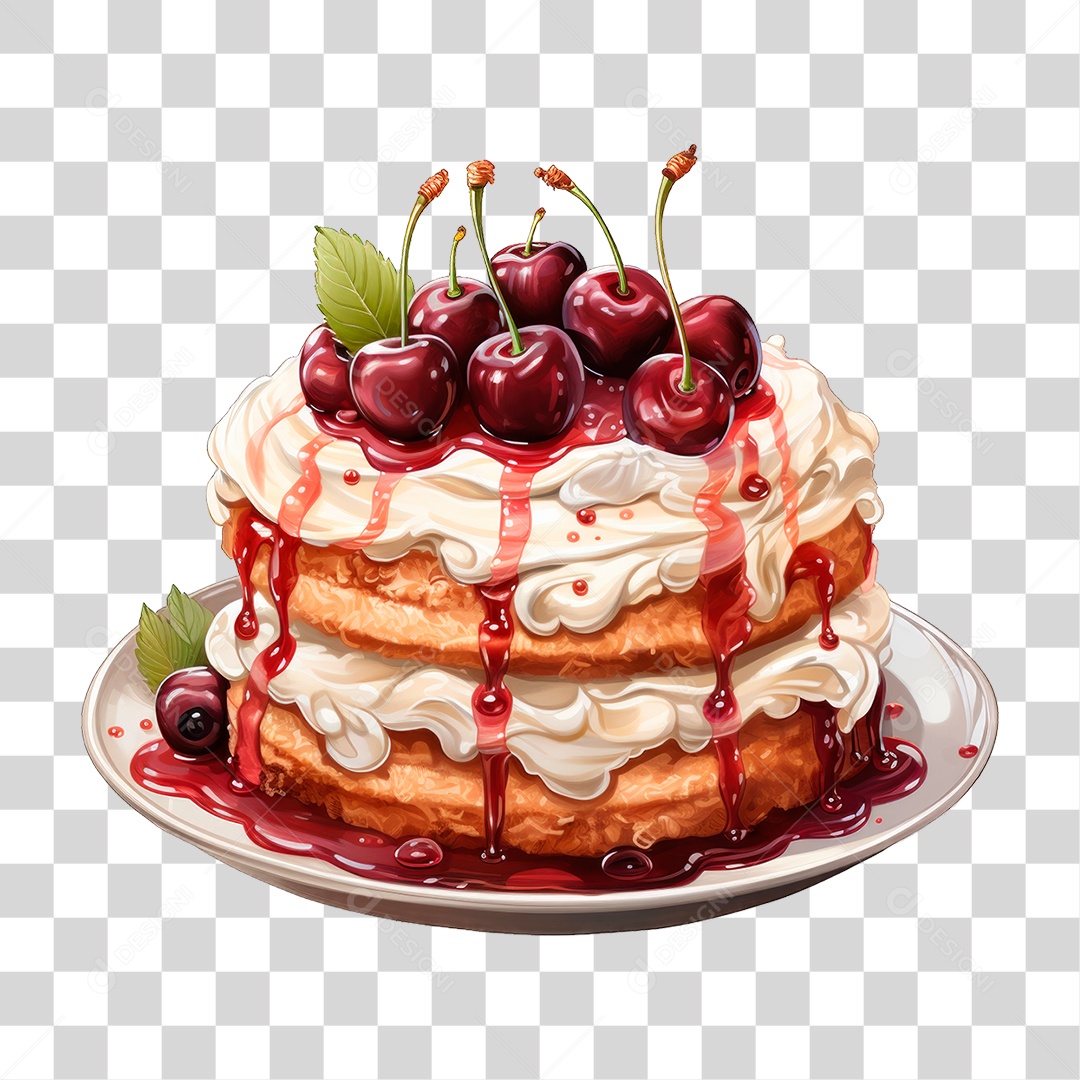 Bolo de Camadas PNG Transparente