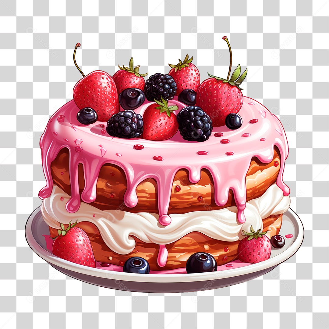 Bolo de Camadas PNG Transparente