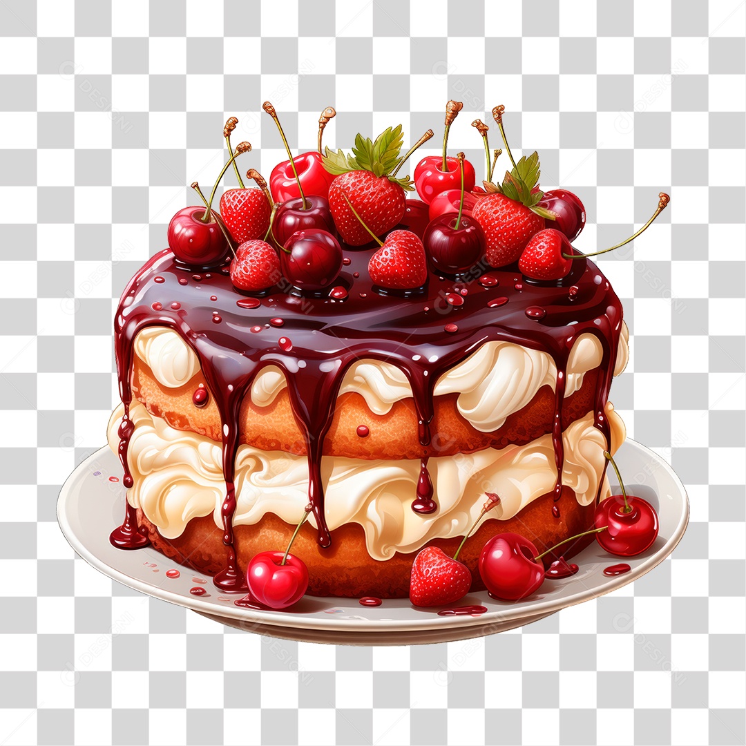 Bolo de Camadas PNG Transparente