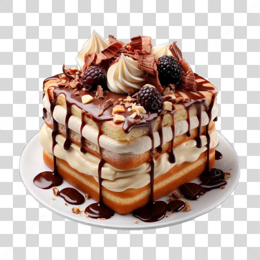 Bolo de Camadas PNG Transparente