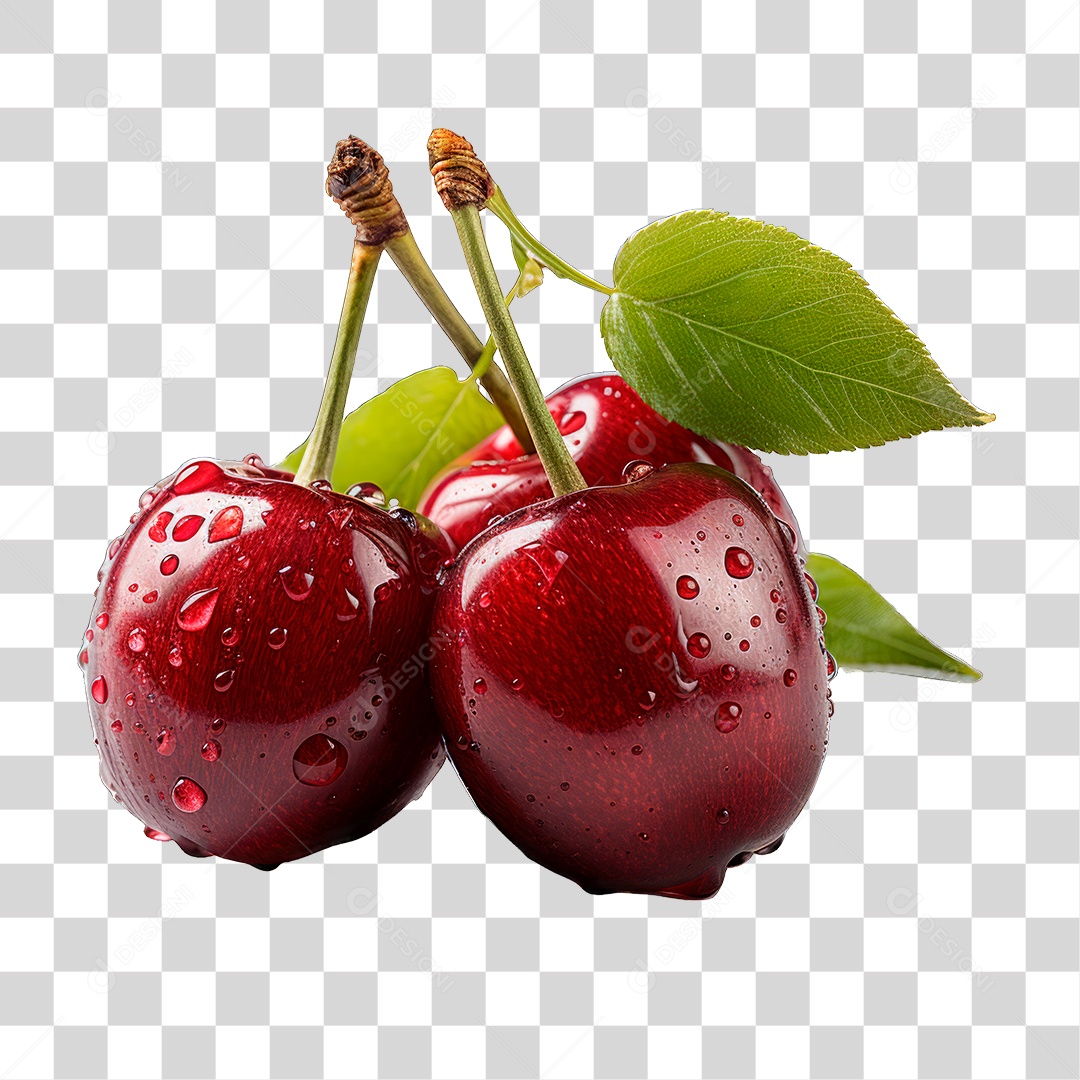 Cacho de Cereja PNG Transparente